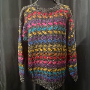 1980’s Anne Klein Multicolor Wool/Mohair Knit Sweater